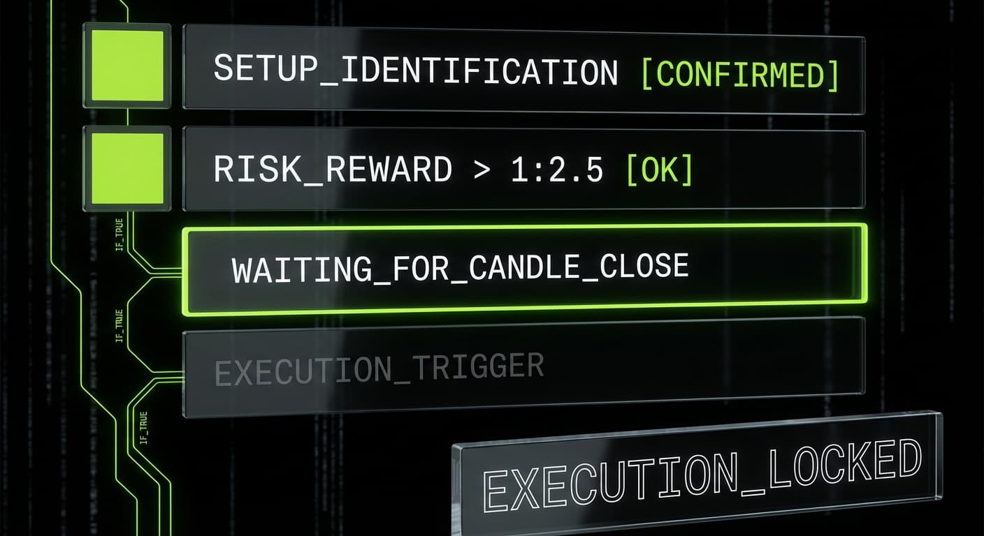 Strategy checklist and trading playbook management interface